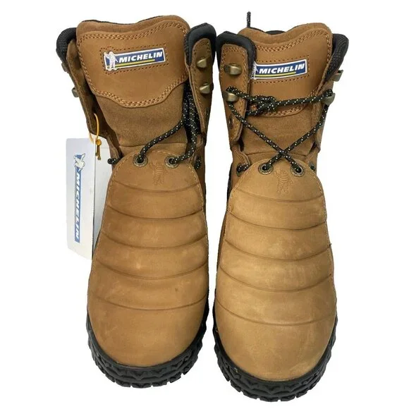 MICHELIN Men's 8" Sledge Steel Toe External Metatarsal Guard Work Boot - Size 9 - Picture 2 of 4